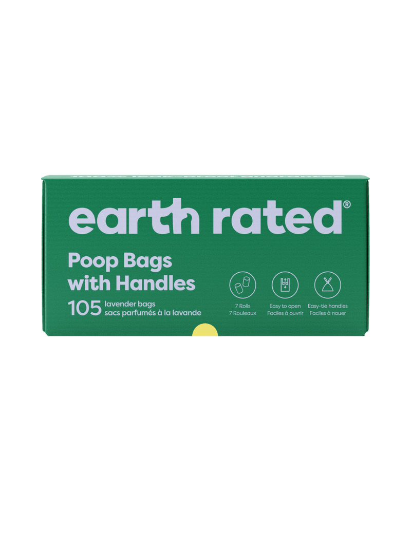 Dog Poop Bags With Handles on a Roll X6